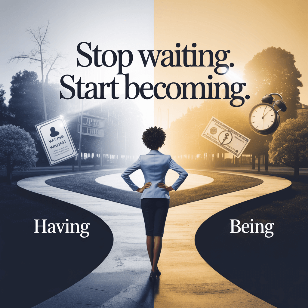 Stop Waiting. Start Becoming.